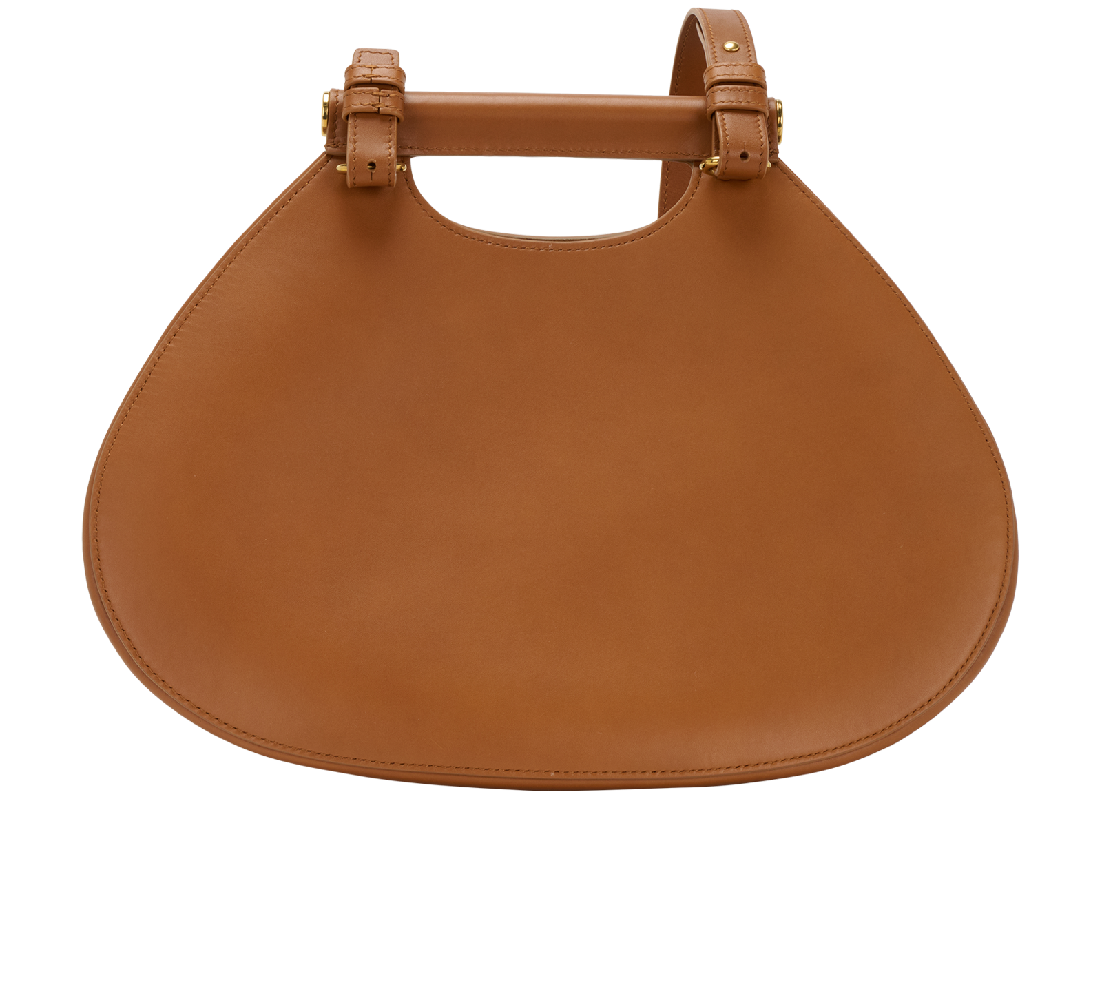 Fisherman Shoulder Bag, &pound;595, Handbags, Brown, Leather, Back view